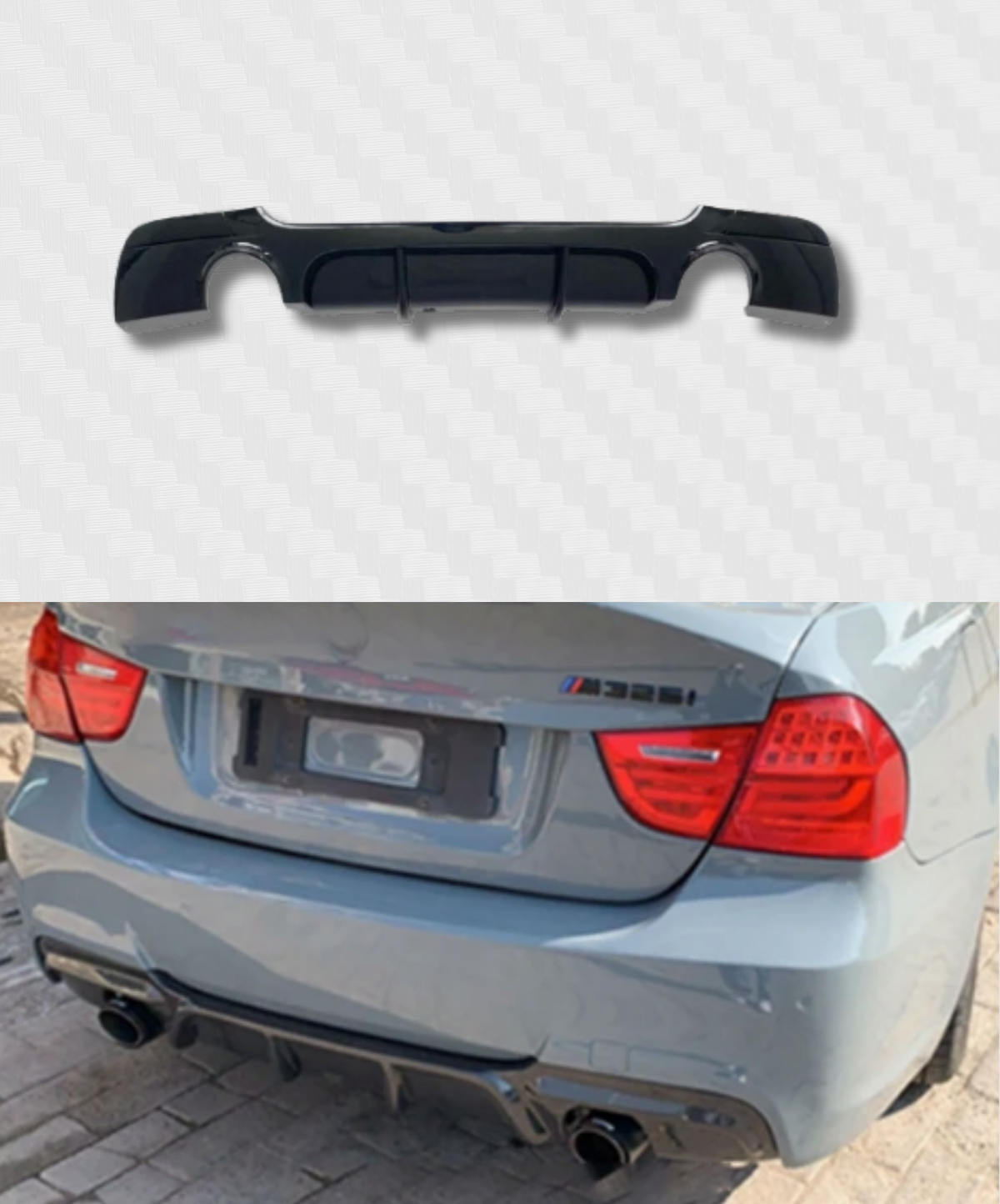 REAR DIFFUSER BMW 3 SERIES E91 E90