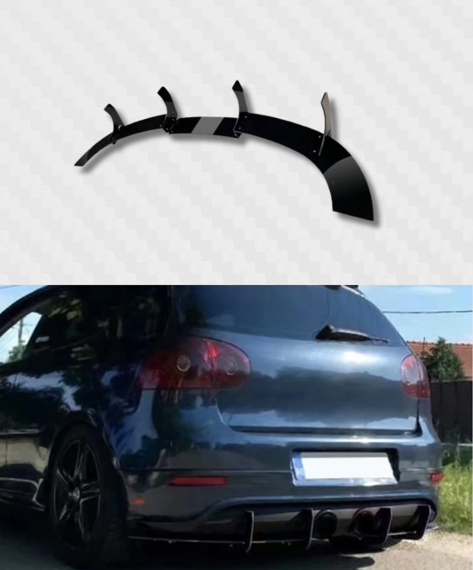 REAR DIFFUSER GOLF MK5