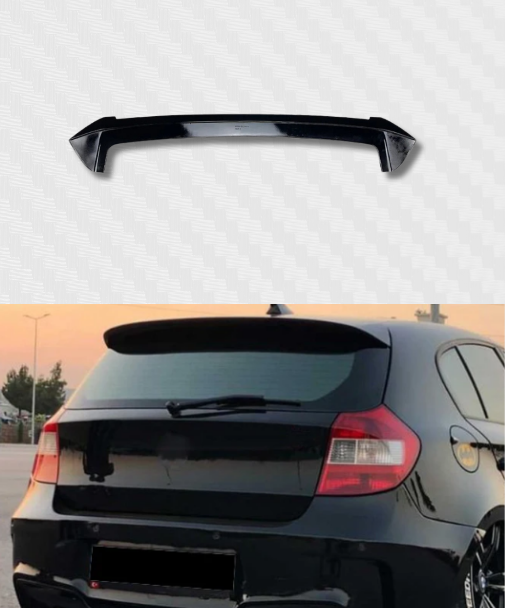 SPOILER BMW 1 SERIES HATCHBACK E81 E87 - elemento design