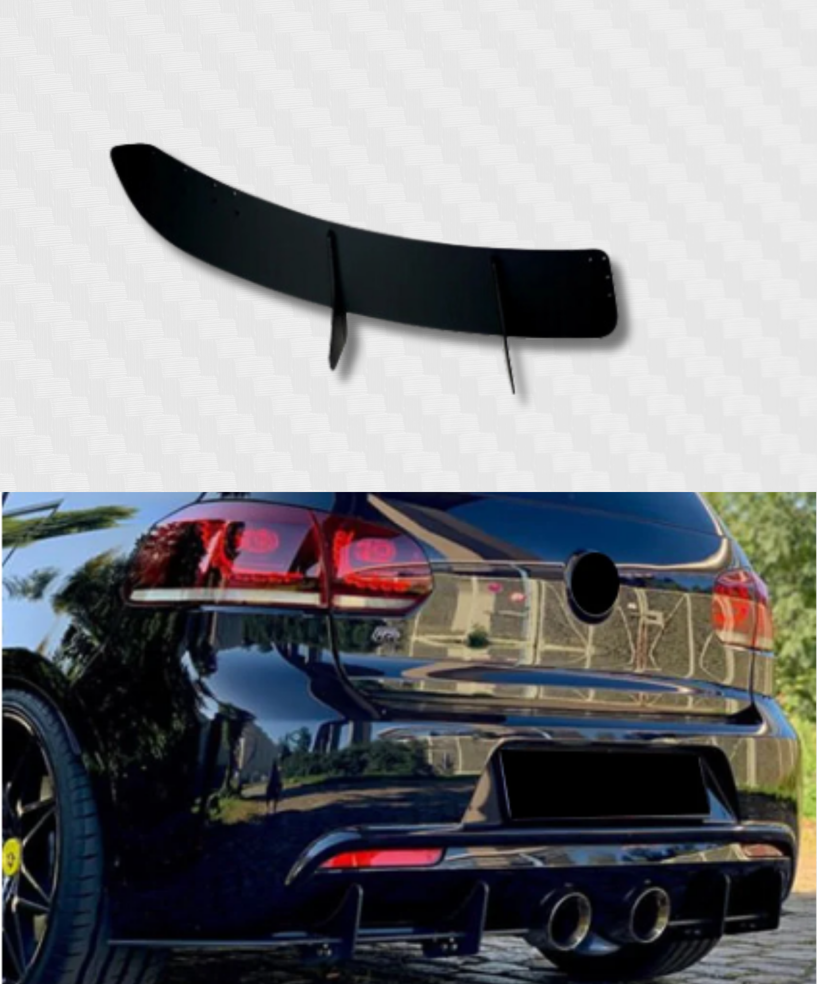 REAR DIFFUSER GOLF MK6 R