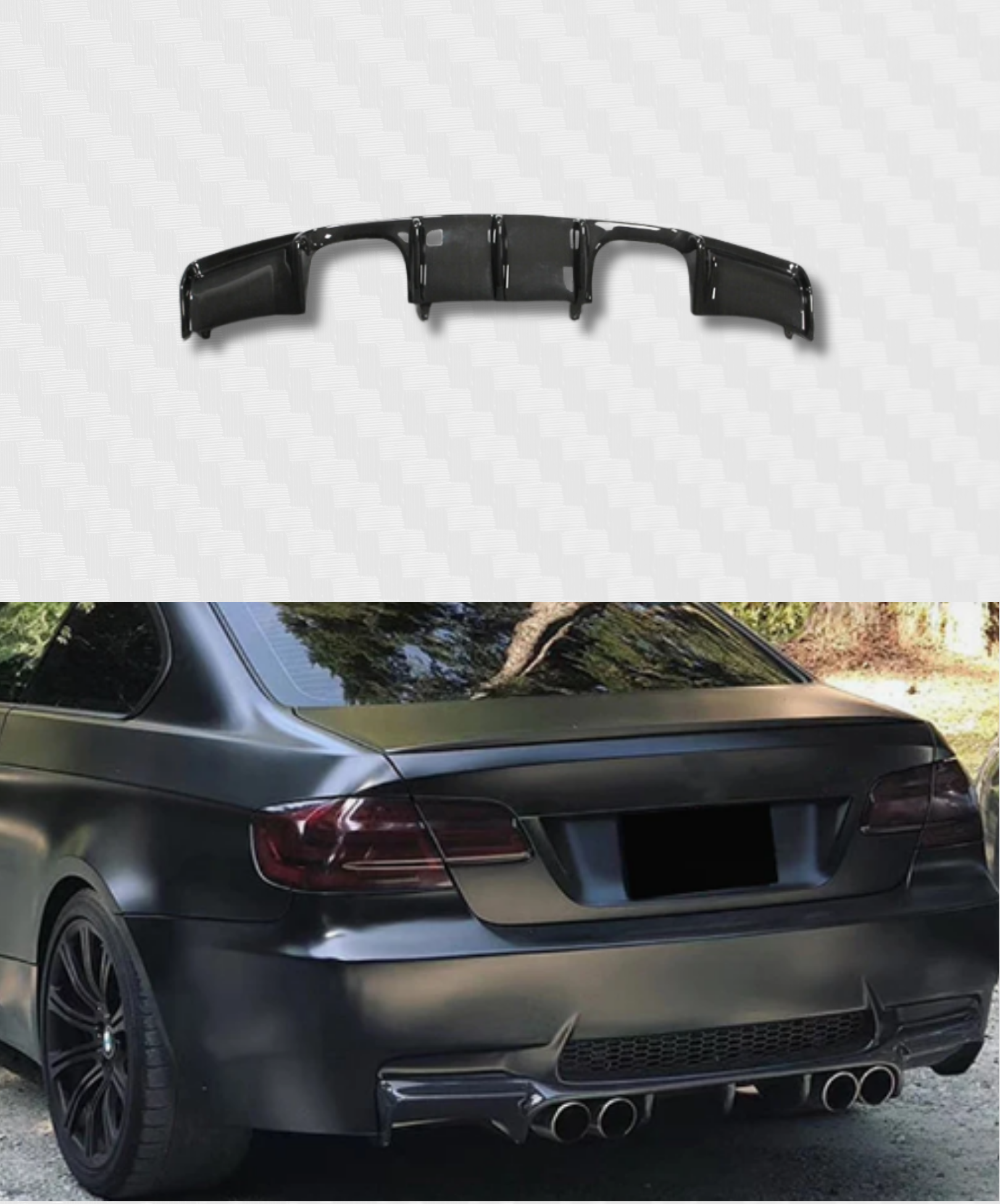 REAR DIFFUSER M3 E92 E93