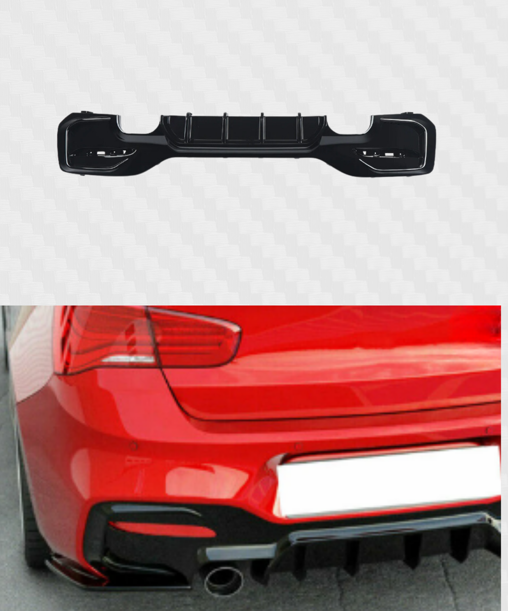 REAR DIFFUSER BMW 1 SERIES M SPORT F20 F21