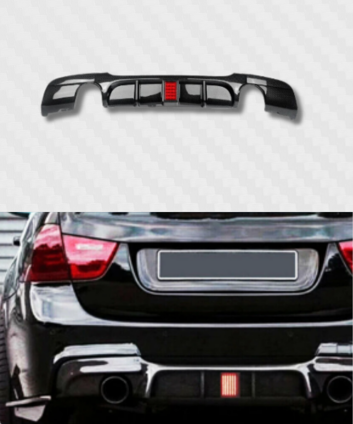 REAR DIFFUSER BMW 3 SERIES E90 E91 M SPORT