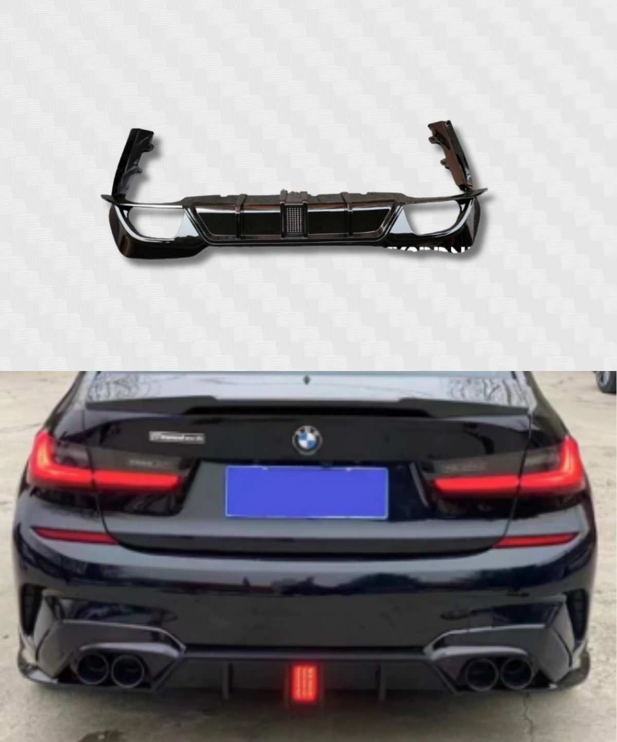 REAR DIFFUSER BMW 3 SERIES G20 SPORT