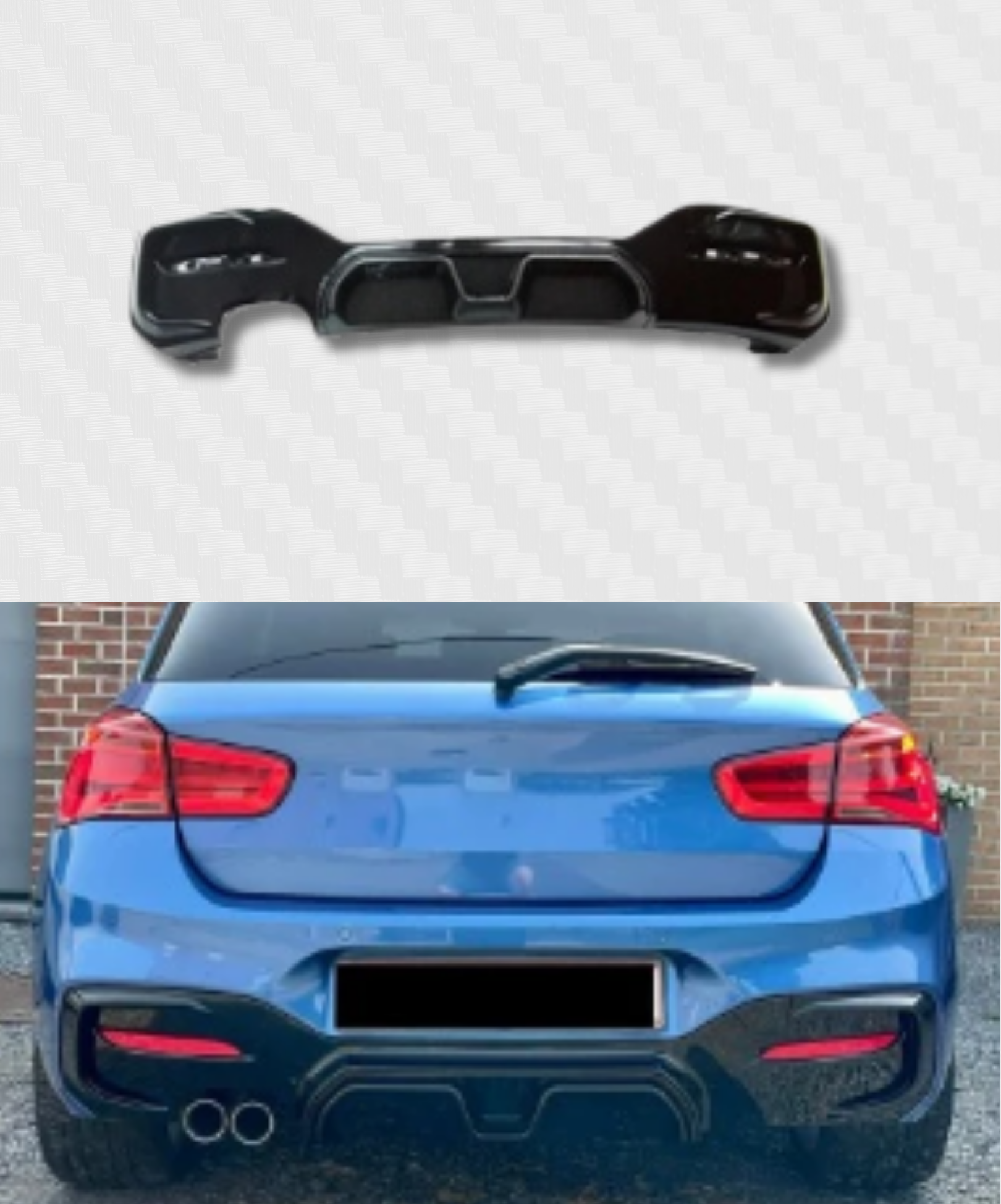 REAR DIFFUSER BMW 1 SERIES M SPORT F20 F21