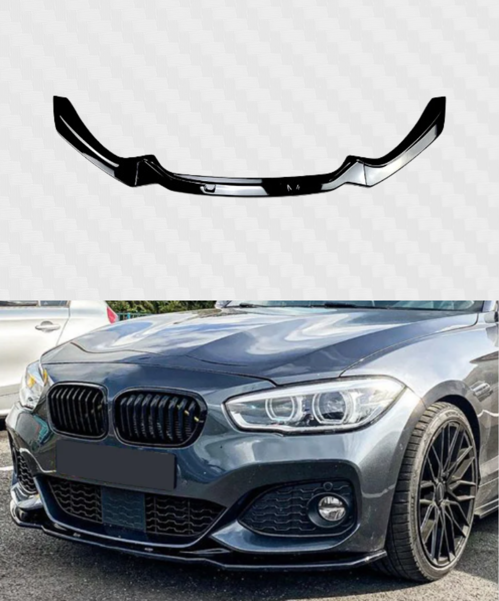 FRONT SPLITTER  BMW 1 SERIES F20 F21 LCI 116i 118i 120i M135 M140i M-PACK STYLE